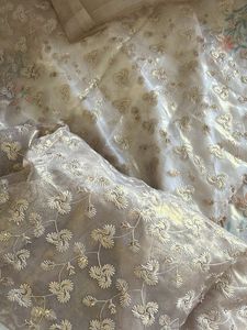 Embroidered Sheer Fabric for blouse