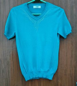 CROCODILE Teal Top