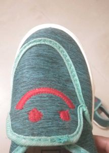 Sea Green Teal Casual Slip-On Shoes