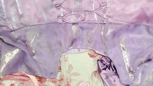 3xl Lavender Embroidered Kurta Set