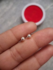 Pearl &amp; Silver Nose Pins - Set of 3