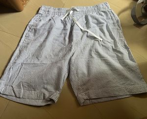 Striped Drawstring Shorts