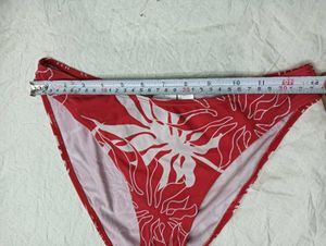 Red Floral Bikini Bottom 🤎