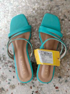 Vishudh Blue Strappy Flats