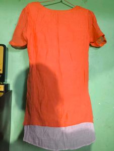 Orange Layered Top