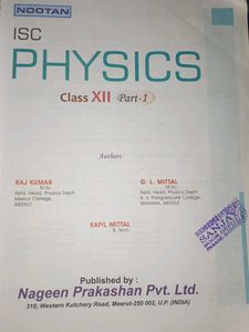 Both ISC Physics Class 12th Kumar Mittal