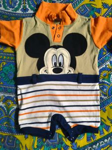 a cute mickey mouse romper