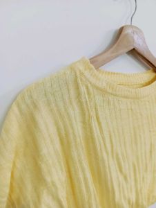 Sunny Yellow Cropped T-Shirt