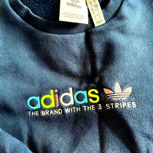 Adidas Navy Crewneck Sweatshirt