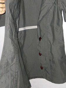Gray Mini Dress with Puff Sleeves