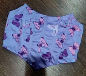 Purple Butterfly Corset Top
