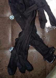 Elegant Black Long Gloves