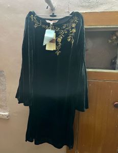 Black Velvet Kurta with pant
