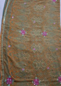 Designer Paisley Saree with Mirror Work