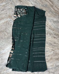 Green Golden Printed Dupatta