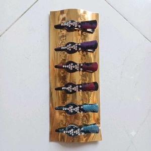 Embellished hair Clip Set