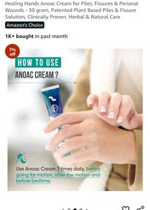 ANOAC Cream for Piles, Fissure