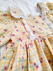 Bumper offer❗Floral Checkered Dress