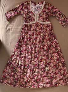 Bohemian Floral kurti with leggings