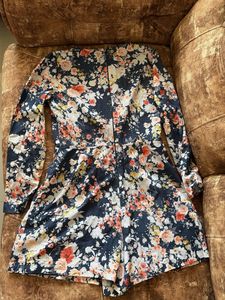 Floral Print Long Sleeve Dress