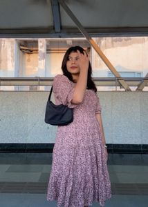 Westside Floral Print Midi Dress