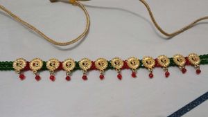 Exquisite Om Pendant Necklace with Red Beads