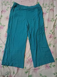 Comfortable Teal Wide-Leg Pants