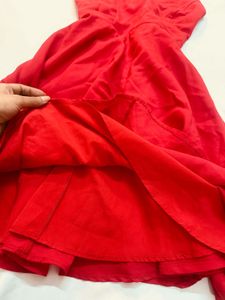 Red Sleeveless Mini Dress