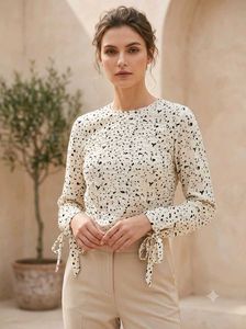 Chic Dalmation Print Top