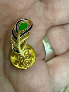 Peacock Feather Enamel Pin