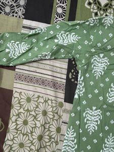 Green Printed Kurta