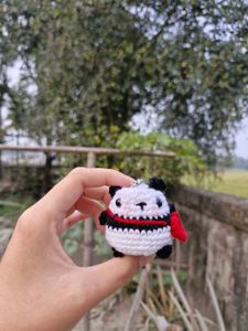 Handmade Crochet Panda Keychain