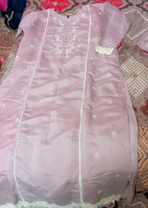 Elegant Embroidered Kurta with Pants