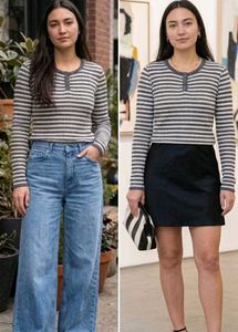 Striped Long Sleeve Top