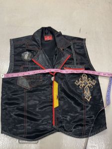 Edgy Black Vest