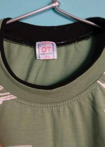 Green Full Sleeves Shirt for kids boys