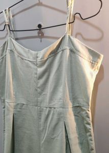 Chic Light Green Wide-Leg Jumpsuit