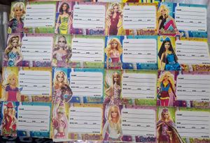 Barbie Name Labels for School