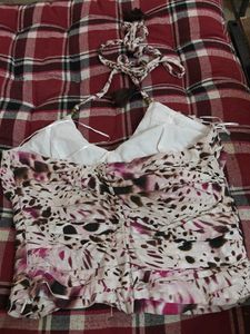 Stylish Ruched Halter Top