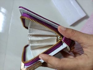 Vibrant Purple Floral Clutch Wallet