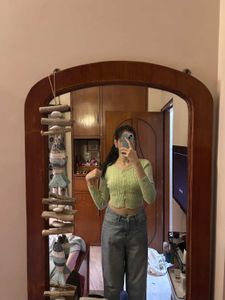 Green Knit Cardigan