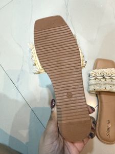 Embellished Goa Flat Sandals