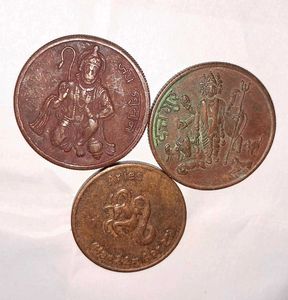 3Collectible temple token coins