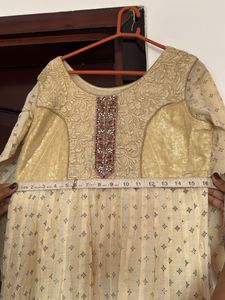 Beautiful Cream &amp; Pink Lehenga Choli
