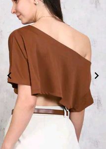 New tag Brown Crop Top