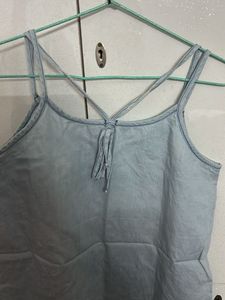 Light Wash Denim Cami Top