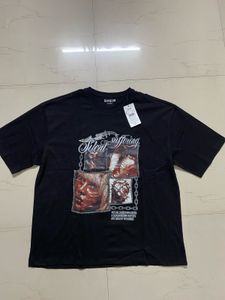 SHEIN Black Graphic T-Shirt