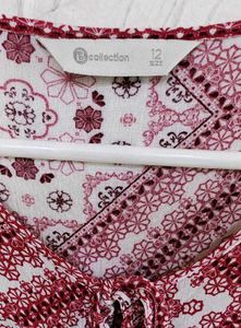 🍁 Boho Maroonish Red Colour Beautiful Top