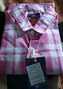 Pink Plaid Long Sleeve Shirt