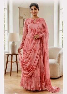 Beautiful Pink Floral Gown